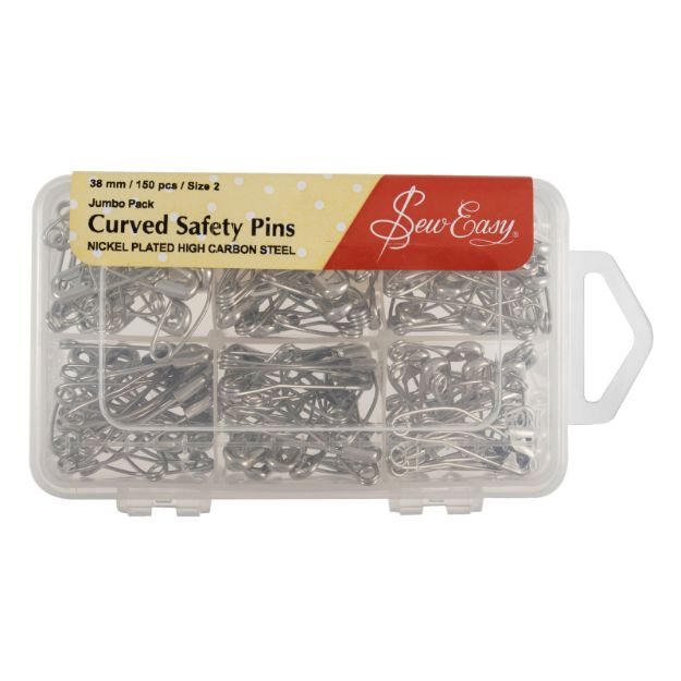 Picture of Sew Easy Safety Pins Curved 38mm 150pc